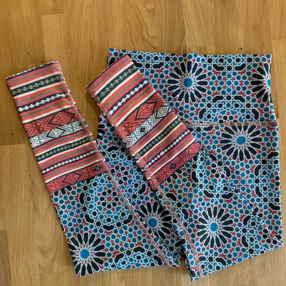 Evolution and Creation Pants - Evolution Starburst Print Leggings Size Small